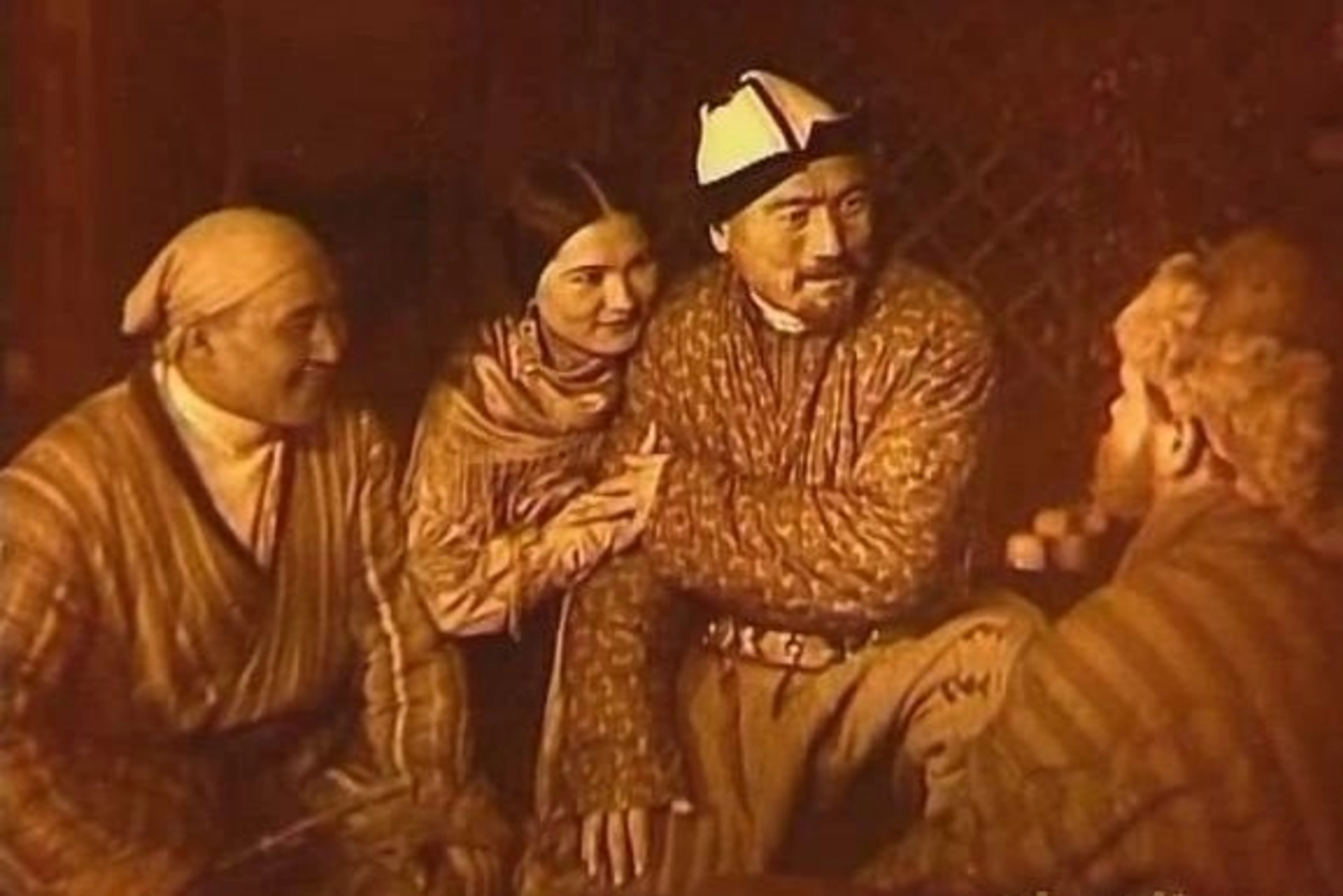 Кадр из фильма "Амангельды"