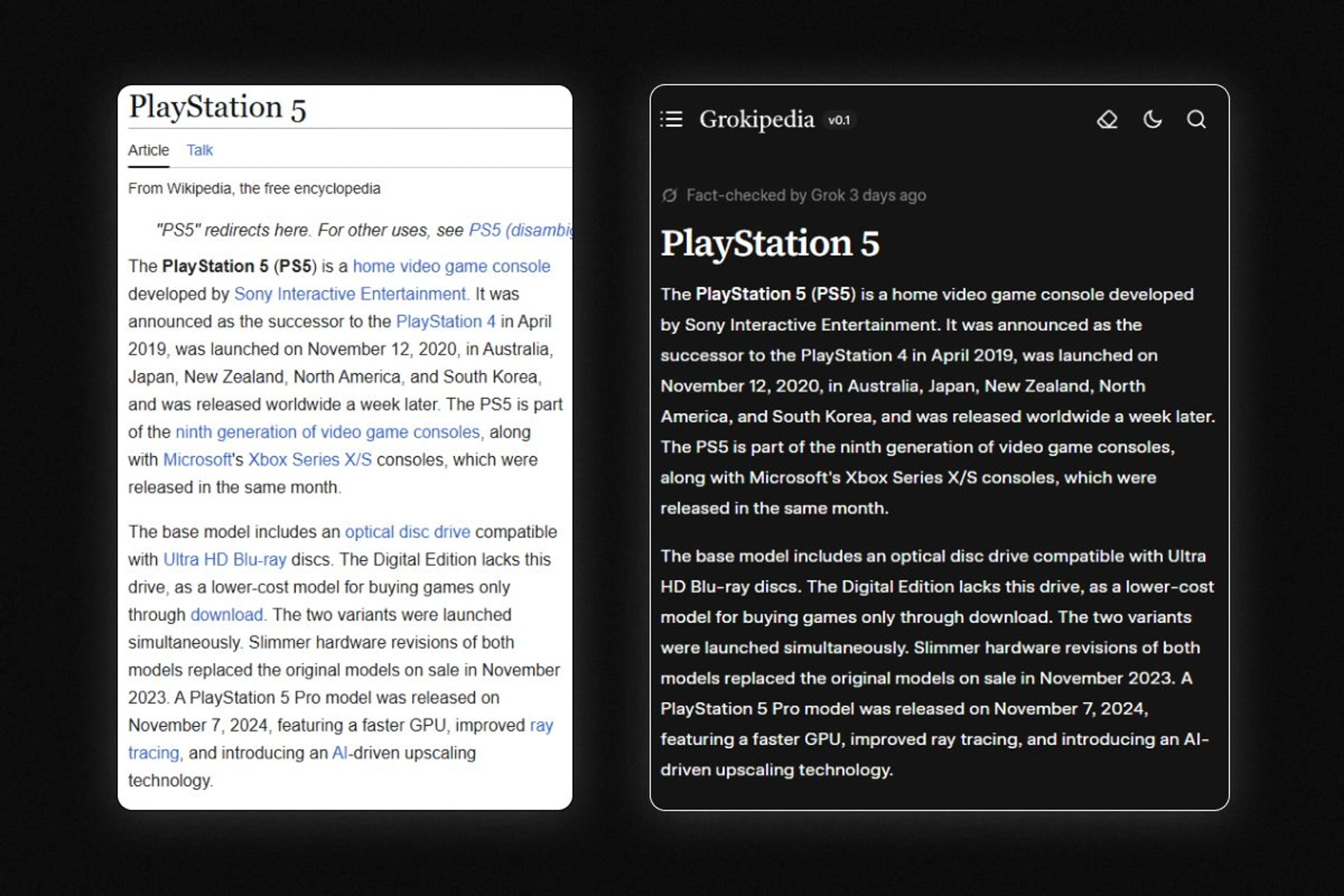 Wikipedia, Grokipedia