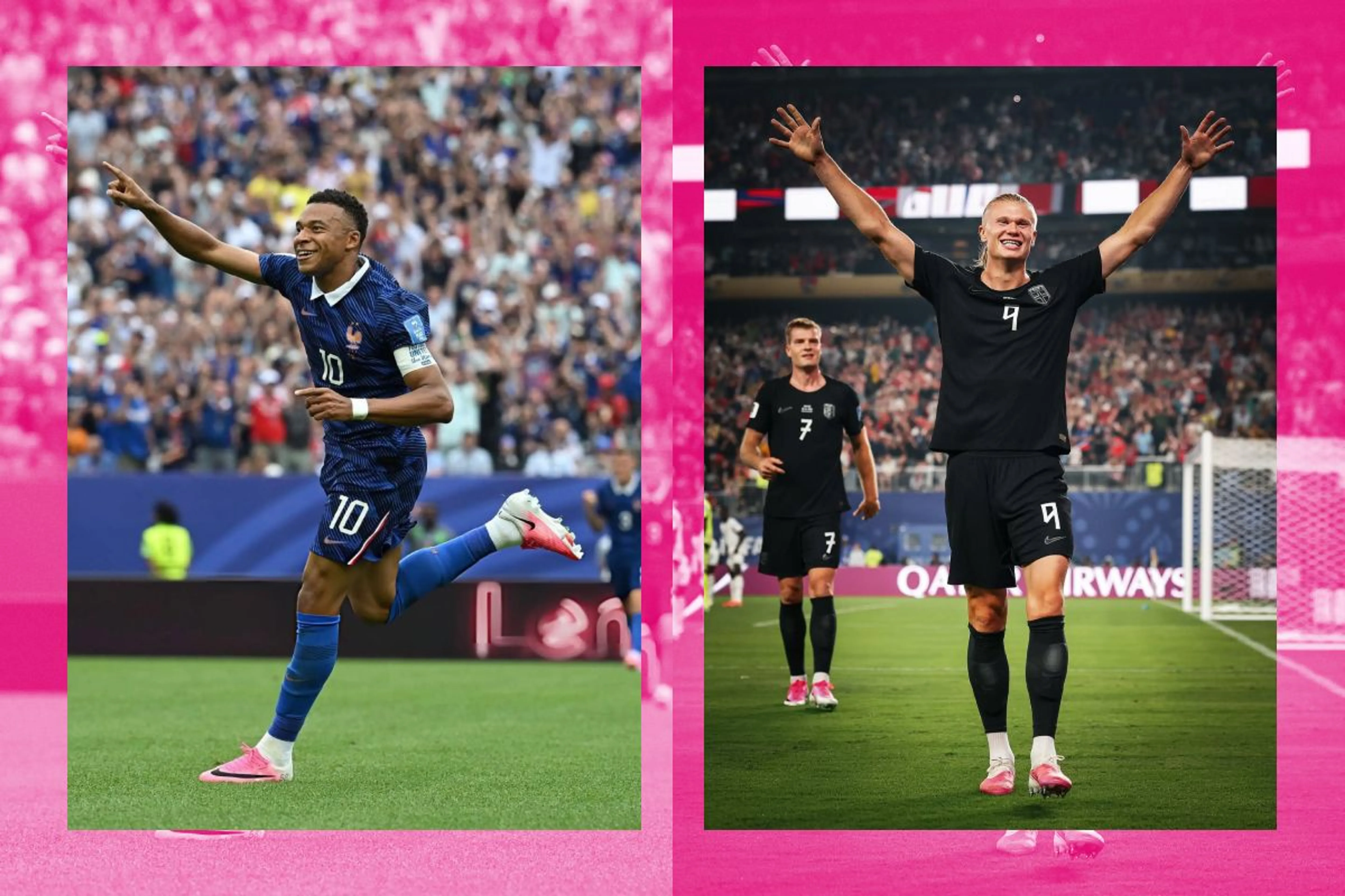 Коллаж: Instagram / k.mbappe, erling