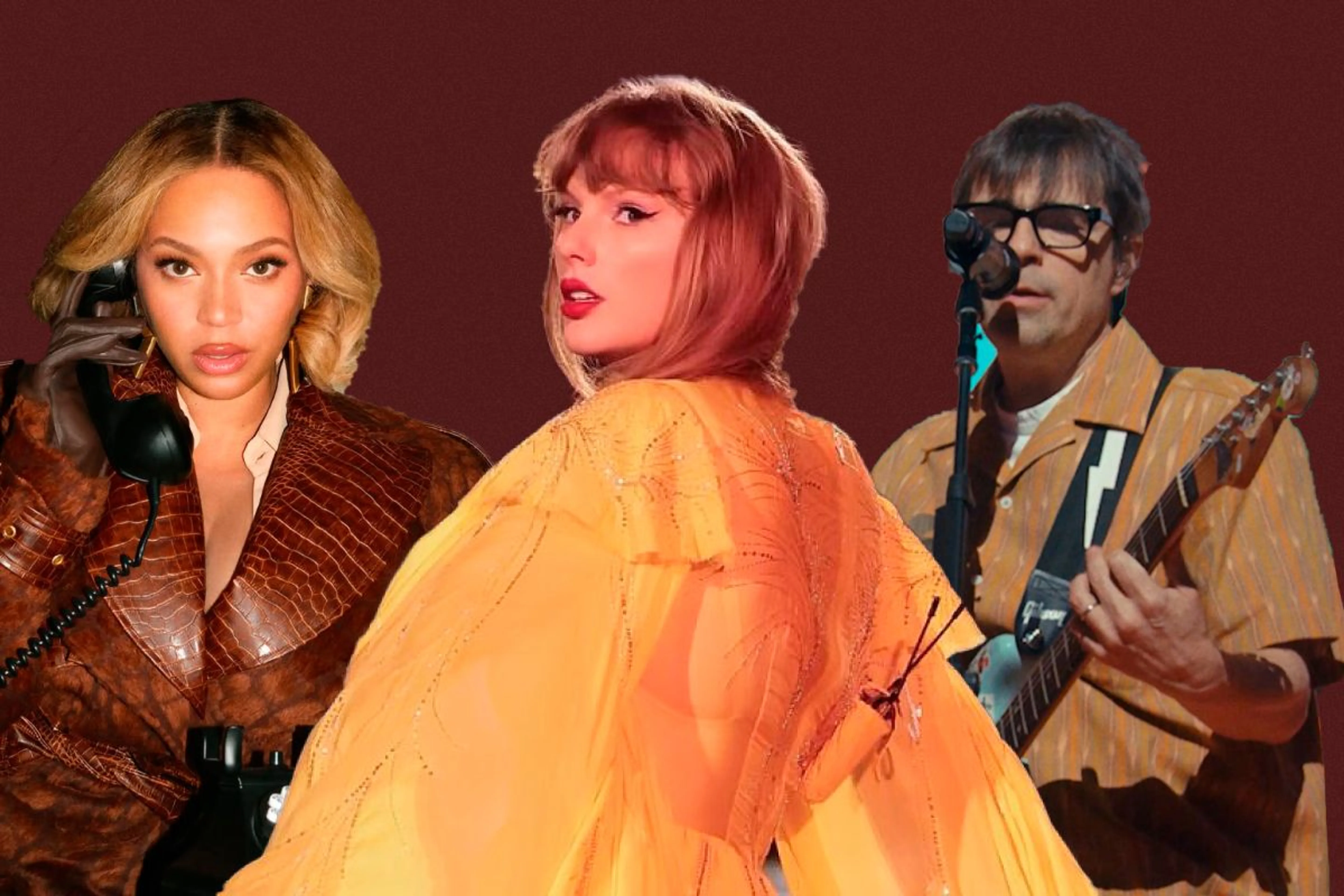 Коллаж: Instagram / beyonce, taylorswift, weezer